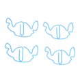 thumbnail image 1 of Clips De Papel Pequeños, Clips De Papel Ligeros Resistentes Al Deslizamiento, 100 Piezas, Evitan La Oxidación, No Destiñen Para La Escuela, 1 of 7