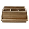 thumbnail image 2 of Platería VaeFae de madera de acacia con asa y 4 compartimentos, 2 of 7