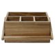 thumbnail image 2 of Platería VaeFae de madera de acacia con asa y 4 compartimentos, 2 of 7