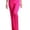 Pink, variant on HDE Women's Color Block Fold Over Waist Yoga Pants Flare Leg Workout Leggings