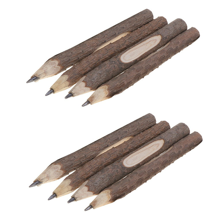 Pencils Wooden Pencil Twig Wood Branch Tree Pen Rustic Graphite Children  Retro Bark Natural Kids Sketch Real Stick 