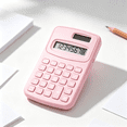 thumbnail image 6 of 4 Function Pocket Size Basic Calculator, Handheld Calculator with LCD Display, Battery Powered for School Home and Office Use (Purple), 6 of 6