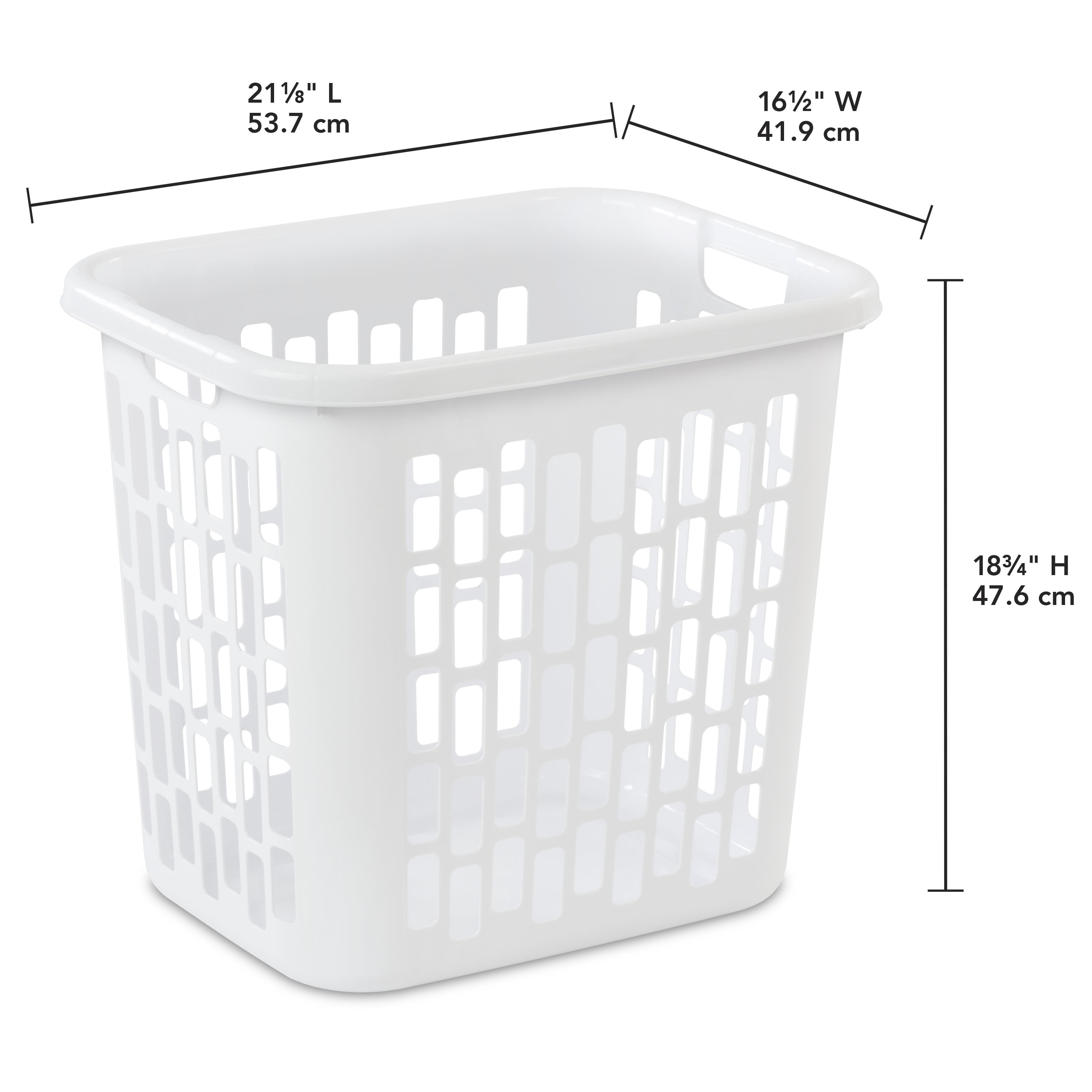 SimpleHouseware Round Terylene Cotton Collapsible Laundry Hamper Basket,  Grey