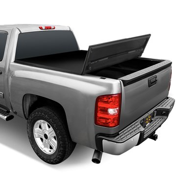 6.6FT Tri-Fold Hard Tonneau Cover For 2019-2025 Chevy Silverado & GMC Sierra 1500 - Black, Waterproof