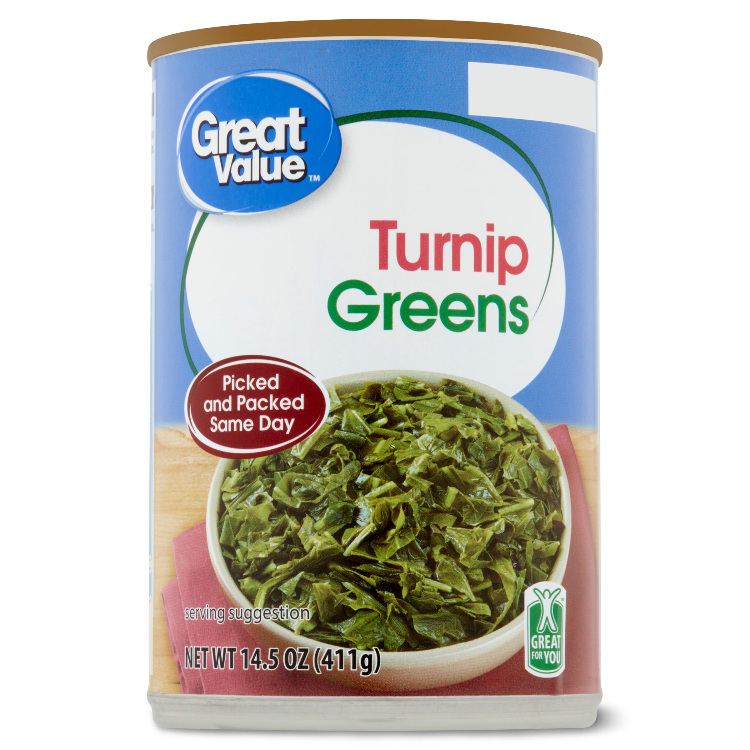 Great Value Canned Turnip Greens, 14 oz