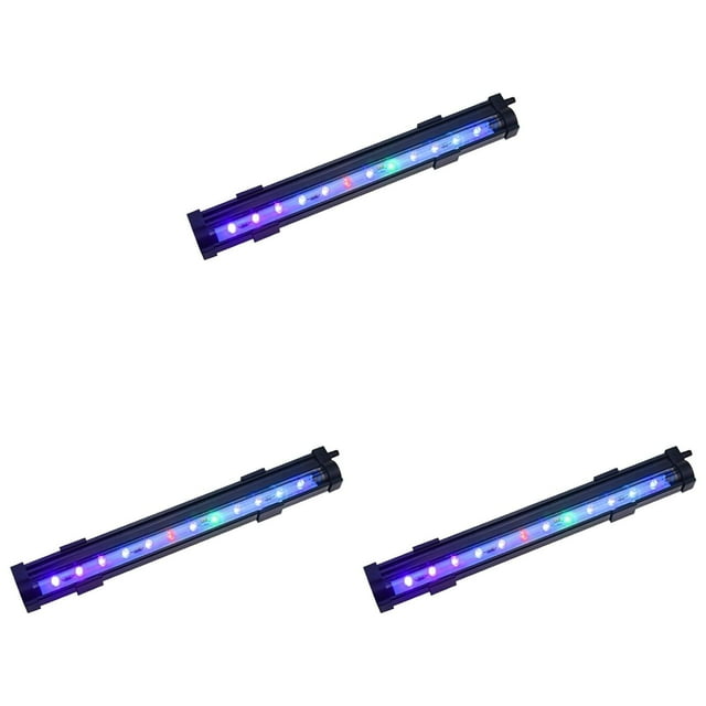 3PCS LED Aquarium Bubbler Light - Color Changing Submersible Fish Tank Light with Air Stone, Waterproof Bubble Lamp for Large Gallon Tanks, Brightness Adjustable Underwater Decor
