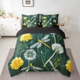 thumbnail image 2 of Castle Fairy Teens Flying Dragonfly Twin Bedding Sets,Floral Daisy Bedding Comforter Set, 2 of 8