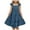 Blue, variant on Tkrady Dress for Girls Spring Summer New Solid Color Ruffled Little Flying Sleeve Fashionable Princess Dresses, Sizes 1-6 Years