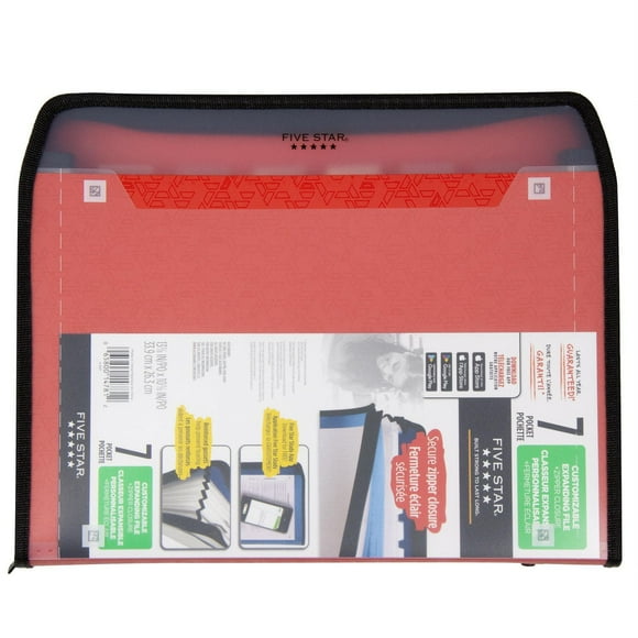 Classeur expansible personnalisable à 7 pochettes Five Star