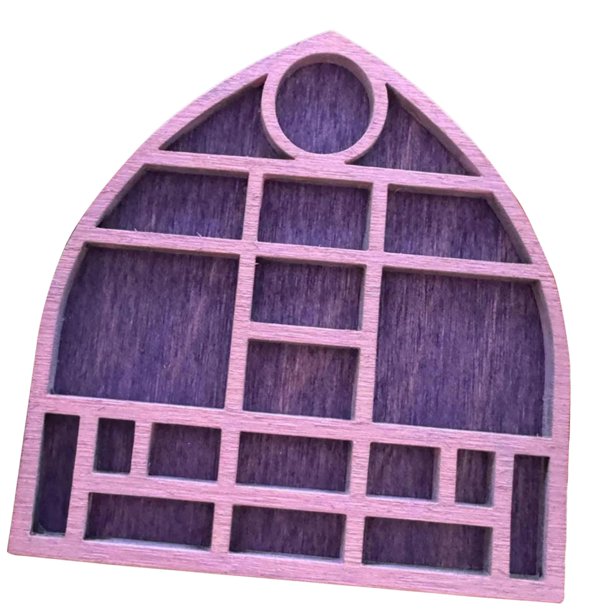 Estante de joyería en miniatura, bandeja de recolección de piedras, soporte portátil para objetos de colección, Rosa