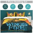 thumbnail image 5 of Dragon Wings Of Fire 3-Piece Bedding Set Duvet Cover Set Soft Warm And Comfortable Soft Bed Set with 1 Duvet Cover And 2 Pillowcases for Bedroom, 5 of 7