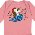 thumbnail image 4 of Inktastic Cute Christmas Unicorn with Cookies Boys or Girls Long Sleeve Baby Bodysuit, 4 of 5