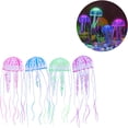 thumbnail image 2 of AAOMASSR 4pcs Jellyfish Aquarium Glowing Jellyfish for Aquarium Fish Tank Aquarium Decoration Artificial (Green+Pink+Blue+Purple), 2 of 5