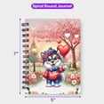 thumbnail image 5 of Happy Valentine’s Day Adorable Alaskan Malamute Puppy Holding Heart Balloon Spiral Bound Journal Alaska Mal Dog Lovers Gifts 5x7in Spiral Notebook - 00030, 5 of 5