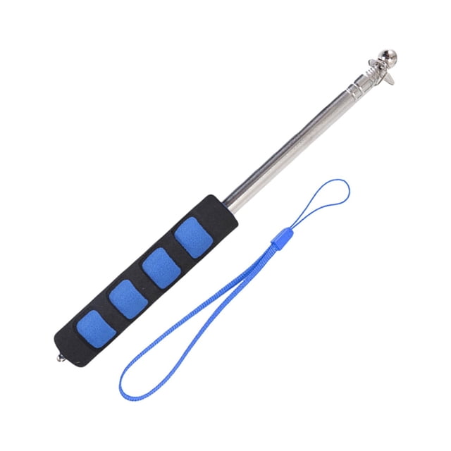 140/200cm Flag Pole with Lanyard Handle Comfortable Grip Teaching Pointer Stick Stainless Steel Telescopic Flagpole Tour Guide Flagpole