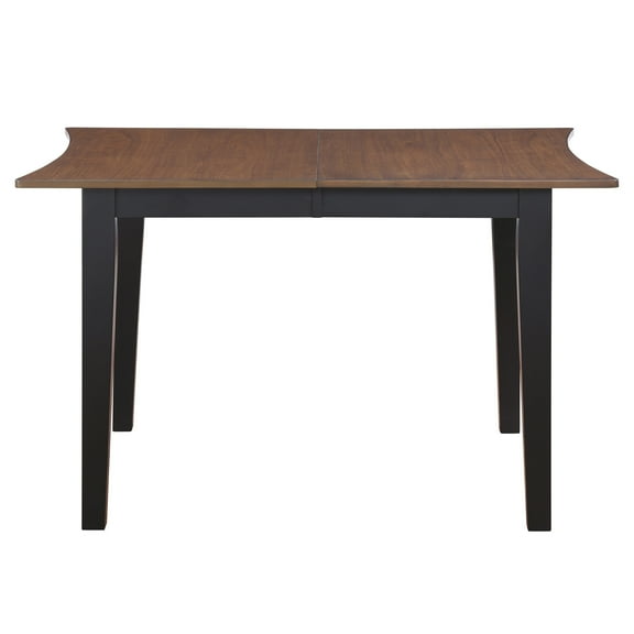 Steve Silver Joplin Expandable 50-62 inch Dining Table, Two Tone Ebony and Walnut