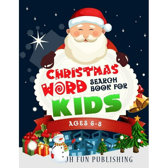 Christmas Word Searches Christmas Word Search Book For Kids Ages 6-8, Book 2, (Paperback)