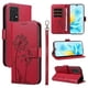 thumbnail image 1 of For Honor 200 Lite Leather Case Wallet Phone Cover Dandelion Imprint - Green, 1 of 5