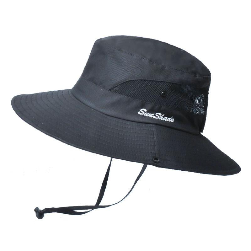 Fisherman Foldable Bucket Hat Fishing Wide Brim Visor Sun Safari Summer Camping 