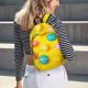thumbnail image 5 of Disketp Easter eggs (2) print Canvas Backpack Lightweight Travel Daypack Student Rucksack Laptop Backpack-Small, 5 of 5