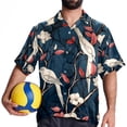 thumbnail image 4 of Tree Men's Printed Casual Button Down Short Sleeve Beach Shirts, 4 of 6