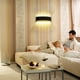 thumbnail image 4 of Aplique de pared LED moderno, elegante acabado negro mate, luz de arriba a abajo con luz uniforme y duradera para sala de estar, dormitorio y pasillo, 4 of 5