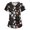 Black #070, variant on Womens Halloween Scrub Top Short Sleeve Skull Bat Scary Workwear Witch Spider V Neck Trendy Nursing Shirts XL