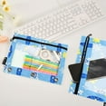 thumbnail image 4 of ALAZA 2 Pack Pencil Pouch Blue Skateboard Pencil Case for 3 Ring Binder Clear Window Pencil Bag Organizers, 4 of 6