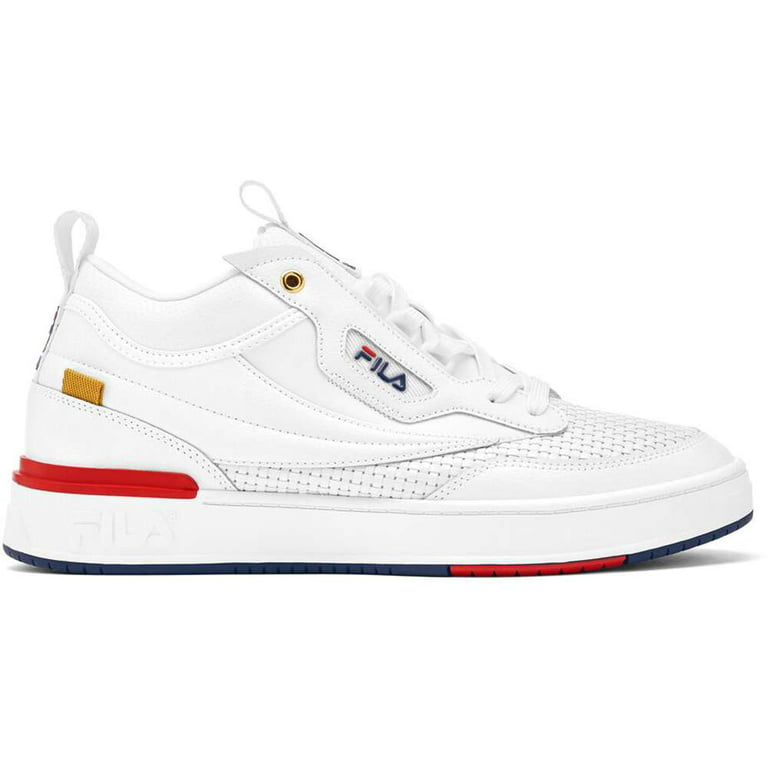 moeder Pittig noot Mens Fila T-1 Mid Saga Shoe Size: 9 White - Filanavy - Filared - Ten  Fashion Sneakers - Walmart.com