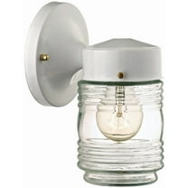 Boston Harbor Dimmable Outdoor Lantern, (1) 60/13 W Medium A19/Cfl Lamp, White