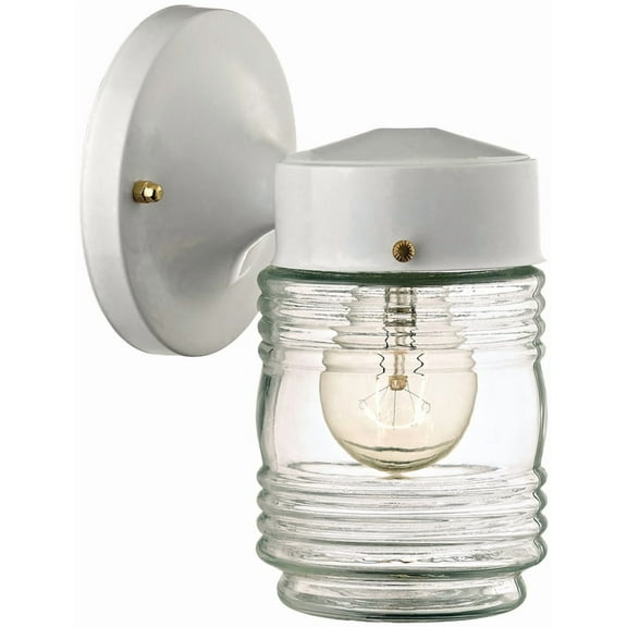 Boston Harbor Dimmable Outdoor Lantern, (1) 60/13 W Medium A19/Cfl Lamp, White