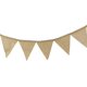 thumbnail image 2 of Bandera de bandera triangular de arpillera para decoración de boda, 2 of 5