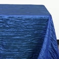 thumbnail image 3 of Your Chair Covers - Royal Blue 90 x 156 inch Rectangular Crinkle Taffeta Tablecloth for Restaurants, Weddings, Dinner or Birthday Parties, 3 of 4