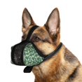 thumbnail image 1 of Breathable Dog Muzzle for Large Dogs - Soft, Anti-Biting & Chewing - No Bark, Lick & Full Coverage - Mesh Printed - Includes Anti-Falling Accessory - Ideal for Small, Medium & Large Breeds, 1 of 4