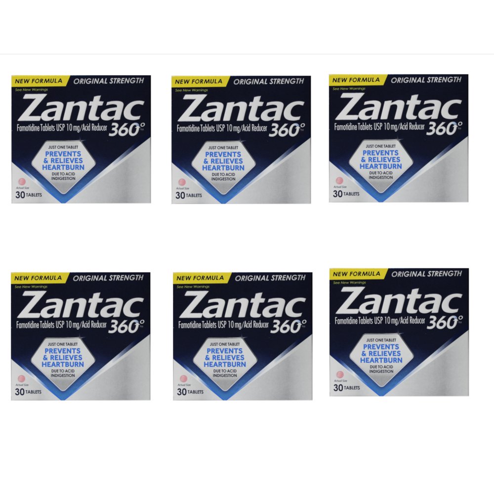 Zantac 360 Original Strength 30 Tablets (Pack of 6)