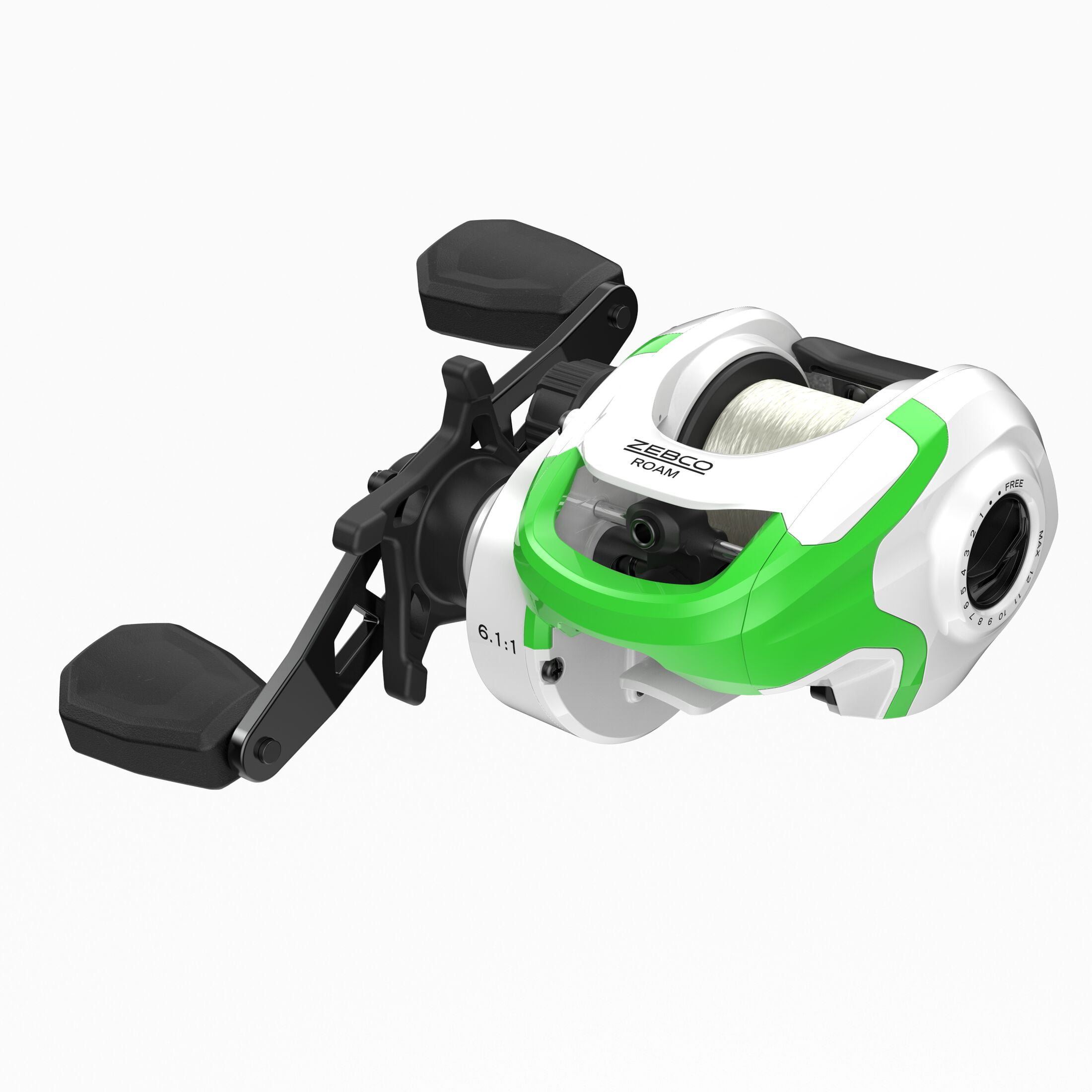 Zebco Roam Baitcast Reel & Rod Combo, 6'6