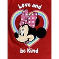 thumbnail image 2 of Disney Girls Minnie Mouse Love & Be Kind Red Valentines Day Shirt XL (14-16), 2 of 2