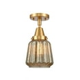thumbnail image 1 of Innovations Lighting - Chatham - 1 Light Flush Mount  Satin Gold Finish with, 1 of 1