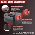 thumbnail image 2 of 2Pack HPB14 Ni-MH Battery Replacement for Black and Decker 14.4V 3.6Ah Battery Firestorm FSB14 FS140BX A1714, 2 of 5