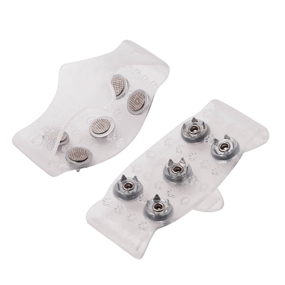 Ice Grips for Shoes - 5-Tooth Crampons | Footwear Traction Cleats with 5 Teeth for Hiking, Climbing, Walking, Skiing, Camping, Trekking, Shoes, Boots, and Sneakers for ICY Surfaces