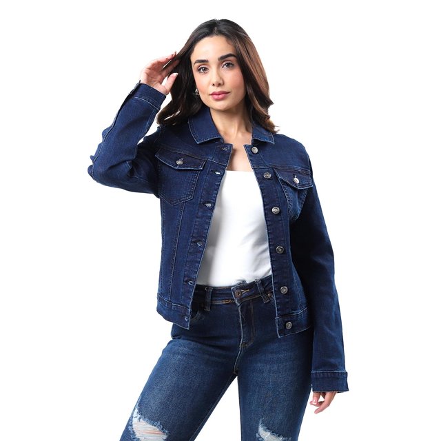 Chaqueta de mezclilla /Juvenil, 4313 (Azul dark) azul oscuro G