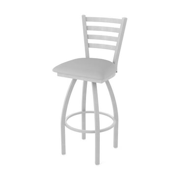 410 Jackie 25" Swivel Counter Stool with Anodized Nickel Finish and Canter Folkstone Grey Seat