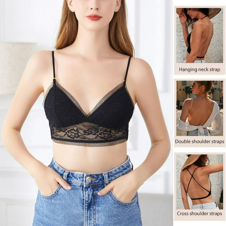 Seamless bralette with thin straps