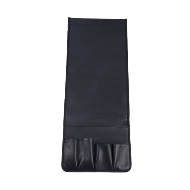 Inteprter Organizador de reposabrazos para sofá, silla, bolsa práctica y elegante para soluciones de almacenamiento multifuncionales Decoración del hogar Cuero negro