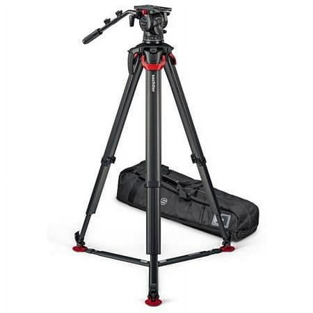 UPC: 5060520688305 | aktiv12T 100mm Fluid Head with flowtech 100 Carbon Fiber Tripod and Ground Spreader