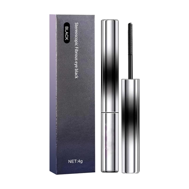 Rímel Negro Máscara de pestañas rizadora 3D, máscara sin cerdas, máscara de metal extra delgada lavable(Buy 2 save 10%)
