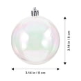 thumbnail image 2 of EeaseMX 12 bolas transparentes decorativas navideñas con burbujas perladas de colores., 2 of 7