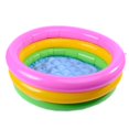 thumbnail image 1 of 现货 厂家直销60CM 90CM儿童戏水 三色充气彩虹圆形手迟114cm Deng Xun unisex, 1 of 1