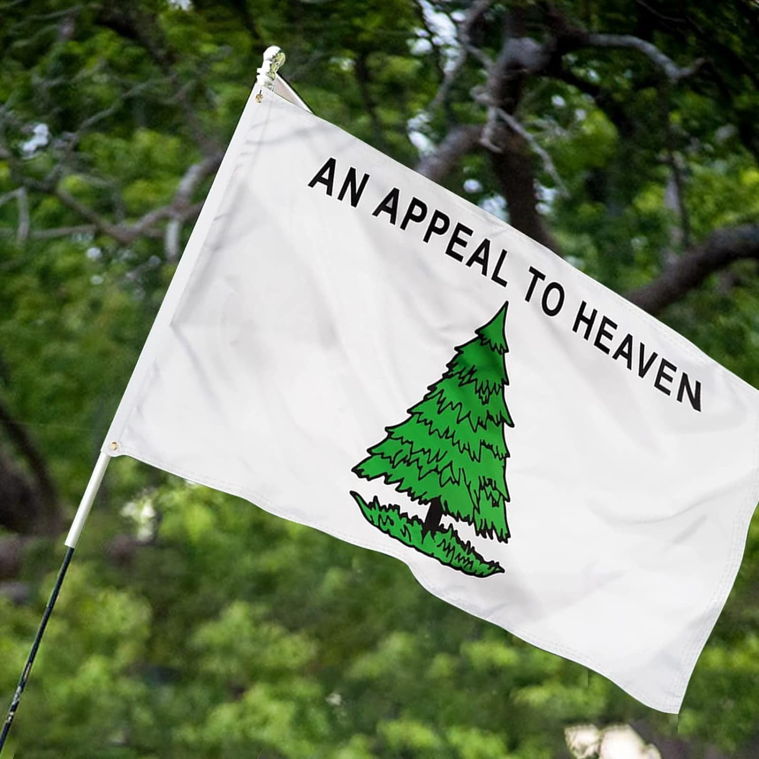 An Appeal To Heaven Flag 3x5 FT Double Side Flags for Outdoor lawn Banner,Heavy Duty Nylon Flags with Brass Grommets and Strips