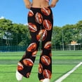 thumbnail image 2 of Pantalones de Yoga de Piernas Anchas para Mujeres Pantalones de Flare de Impresión No Estructurada Suelta Casual Pequeña para Deportes Fitness Pantalones de Yoga de Piernas Anchas Largas para Mujeres, 2 of 9